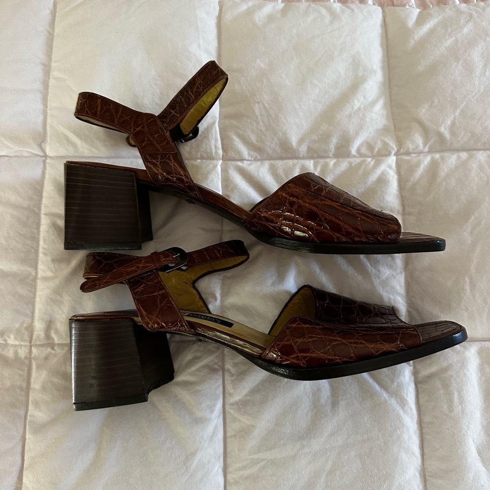 NWOT Giorgio’s of Palm Beach Genuine Crocodile Heels - Picture 10 of 13